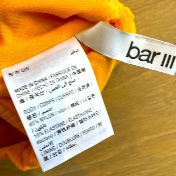 Nwt Bar III Like it or Knot Swim Bikini Top - Picture 5 of 5